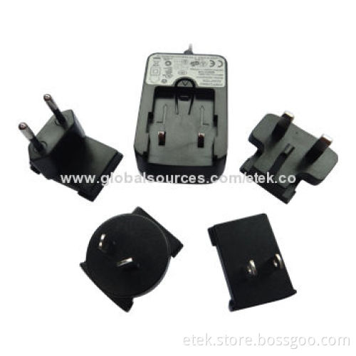 10W Series Power Adapters, Universal Plugs for AU, US, EU, BS, High-reliability